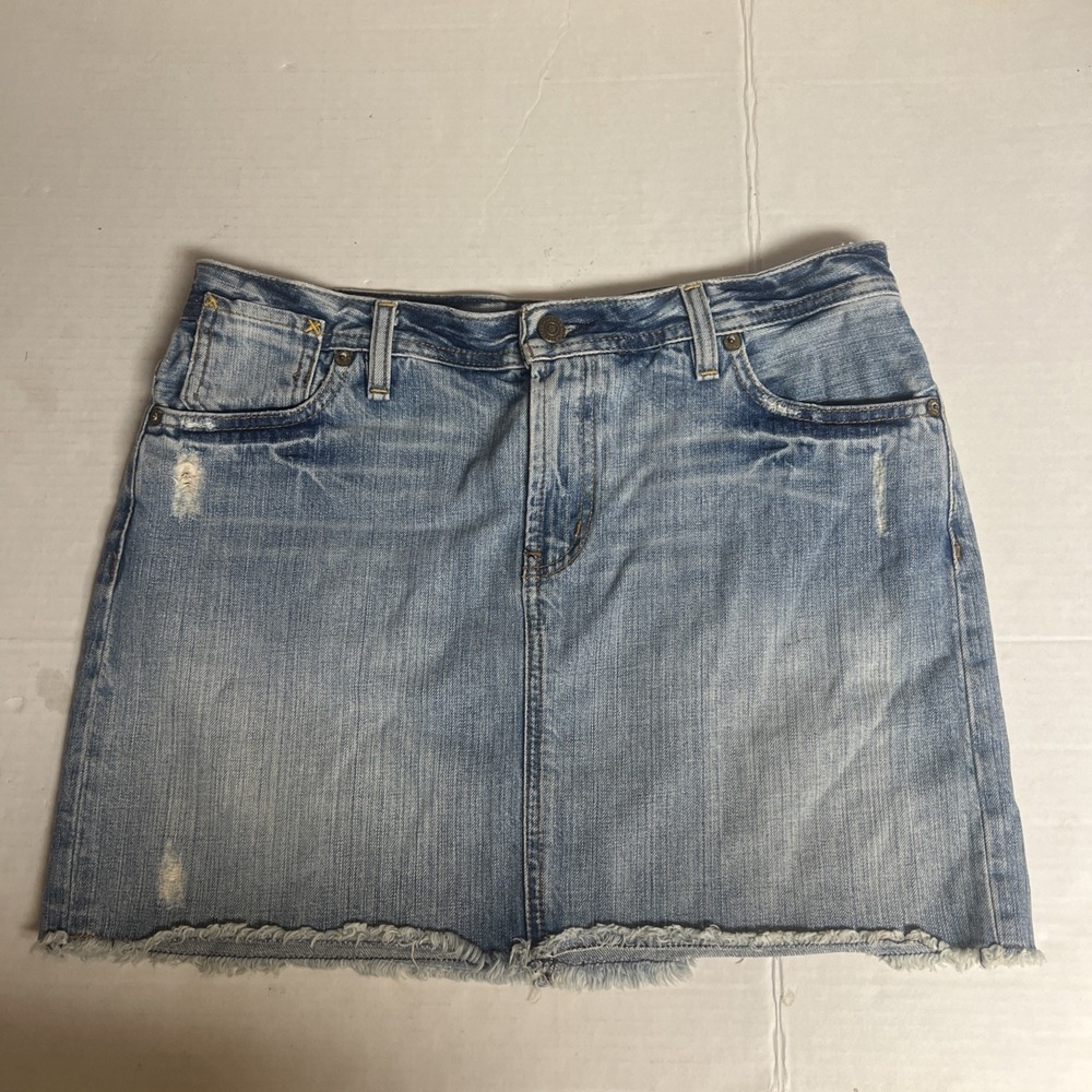 Polo Ralph Lauren Denim Skirt‎ 5 Pocket Jean Skirt Classic Sz 10 Y2K 100% Cotton